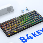 Teclado Mecánico Gamer RGB Intercambiable Transparente