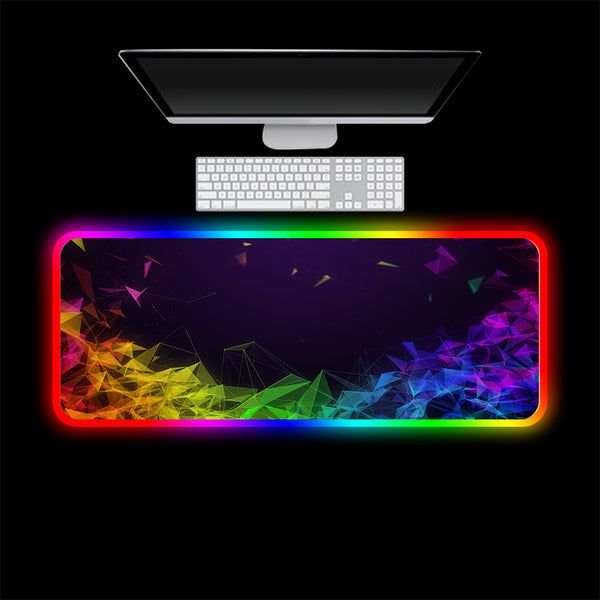 Mousepad Gaming RGB Grande con Base Antideslizante