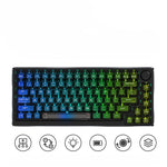 Teclado Mecánico RGB Inalámbrico Tri-modo Transparente