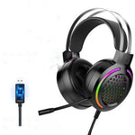 Auriculares Gaming M5 RGB Anti-Ruido Bajos Potentes