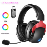 Auriculares Gaming Inalámbricos 2.4G Bluetooth RGB Multiplataforma