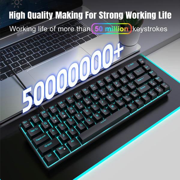 Teclado Mecánico Gaming con Keycaps de Doble Inyección