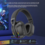 Auriculares inalámbricos de 2.4g de baja latencia con tres modos ANC y Bluetooth