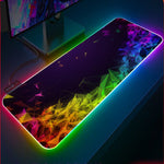 Mousepad Gaming RGB Grande con Base Antideslizante