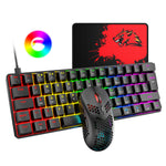 Teclado y Ratón RGB Gaming con Pad