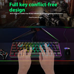 Teclado Compacto RGB para Gaming y Trabajo