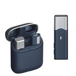Micrófono Inalámbrico de Solapa con Estuche de Carga — Micrófono Lavalier Inalámbrico para iPhone y Android