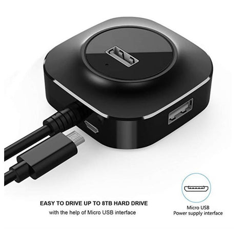 Hub USB 4 Puertos de Alta Velocidad
