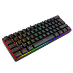 Teclado Compacto RGB para Gaming y Trabajo