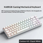 Teclado Mecánico Inalámbrico 68 Teclas Gaming Portátil
