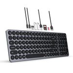 Teclado USB-C 9 en 1 con HDMI 4K Tamaño Completo