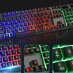 Teclado Gaming RGB USB Con Retroiluminación
