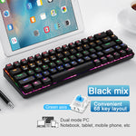 Teclado Mecánico Inalámbrico RGB 68 Teclas