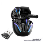 Auriculares Inalámbricos Gaming Baja Latencia Luz LED
