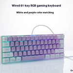 Teclado Compacto RGB para Gaming y Trabajo