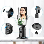 STABILISIERENDE KAMERA, 360 Auto Face Tracking Gimbal AI Smart Gimbal Gesichtsverfolgung Auto Handyhalterung für Smartphone Video Vlog Live Stabilisator Stativ
