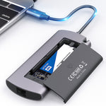 Docking Station Type-C 6 en 1 con Dual M.2 SSD y Carga Rápida PD
