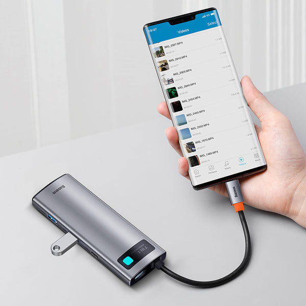 Baseus Metal Gleam Hub USB-C 7 en 1 Multifuncional