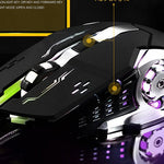 Ratón Gaming Mecánico Luminoso USB Cableado
