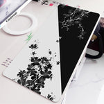 Mousepad Gaming Grande Negro y Blanco para Escritorio
