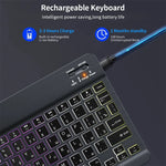 Teclado Inalámbrico Bluetooth RGB Retroiluminado