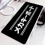 Mousepad Gaming Grande Negro y Blanco para Escritorio