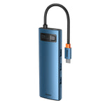 Hub USB Type-C Multifuncional 8 en 1 Azul