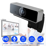 Webcam FHD 1080P USB con Micrófono y Enfoque Automático