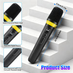 Micrófono Inalámbrico UHF Dual 2.4G Dinámico RGB Karaoke DJ