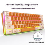 Teclado Compacto RGB para Gaming y Trabajo
