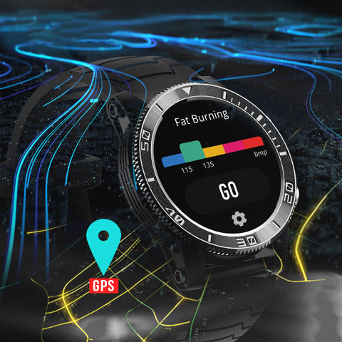 Reloj Inteligente GPS Monitor Cardíaco Brújula